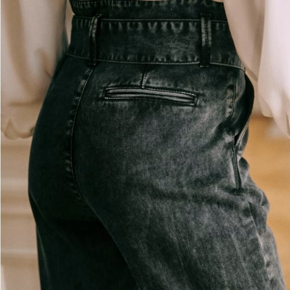 SEZANE AUSTIN Washed Black jean size 24